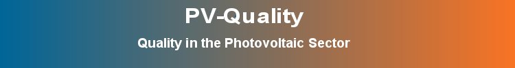 Qualitymanagement in the Photovoltaic Sector